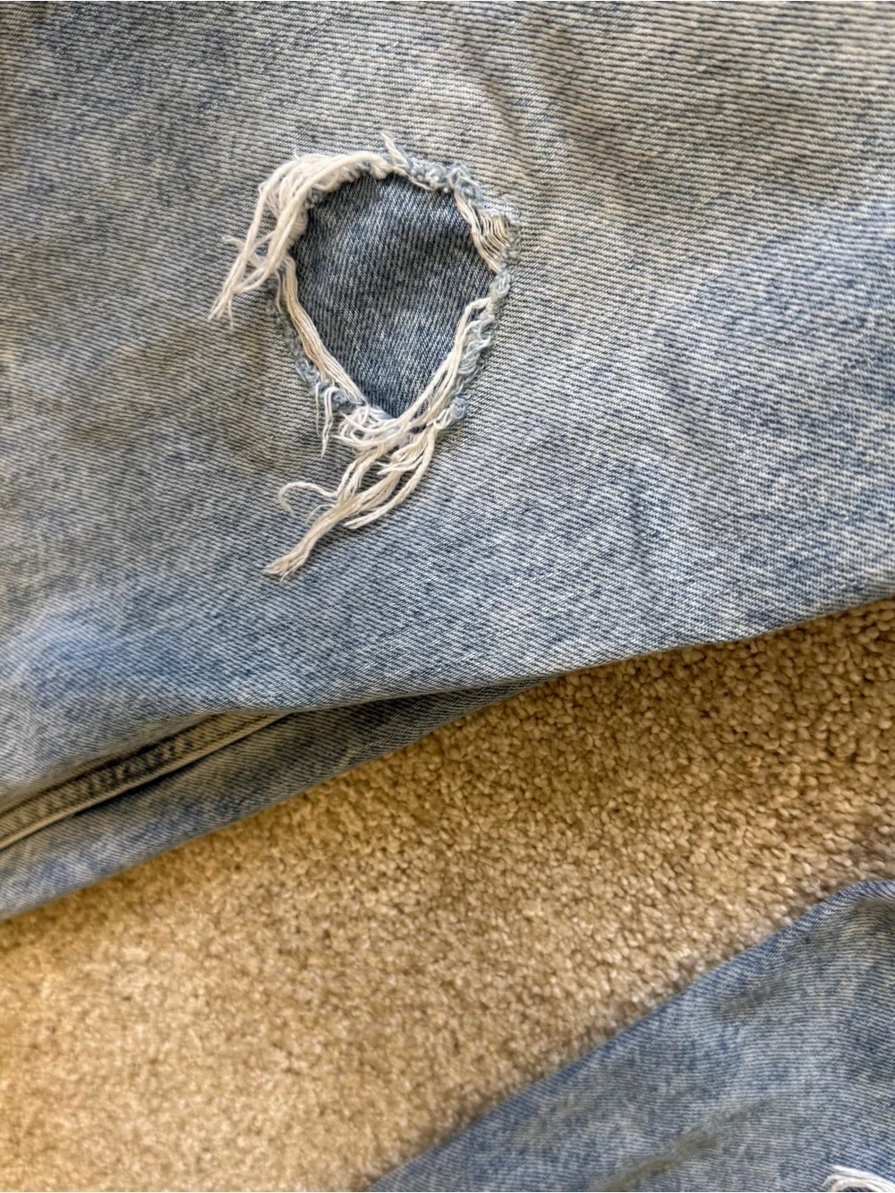 Gap Jeans Girls Low Stride Wide Leg Light Wash Distressed Size 16